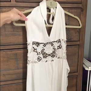 Free people white lace romper